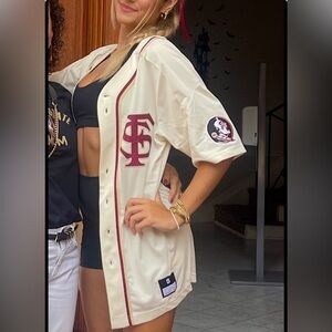 Florida State Seminoles cream baseball jersey!